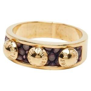 Louis Vuitton Berg Gimme Crew Ring #M M66421 Gold Plated Women's LOUIS VUITTON